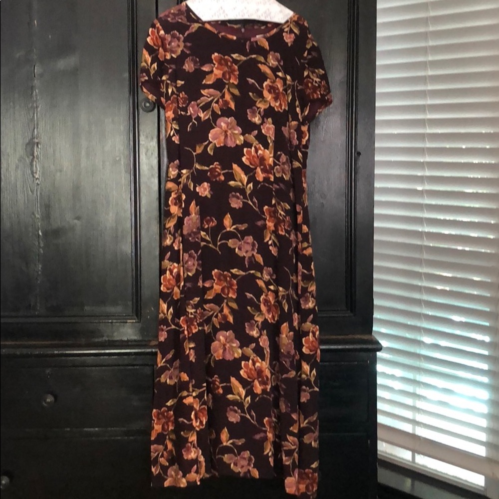 Long floral dress!